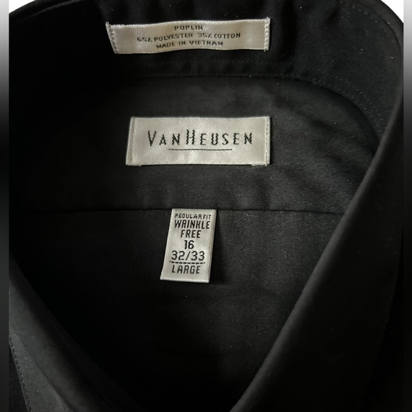 Van Heusen Poplin Dress Shirt Wrinkle Free NWT - Picture 3 of 4